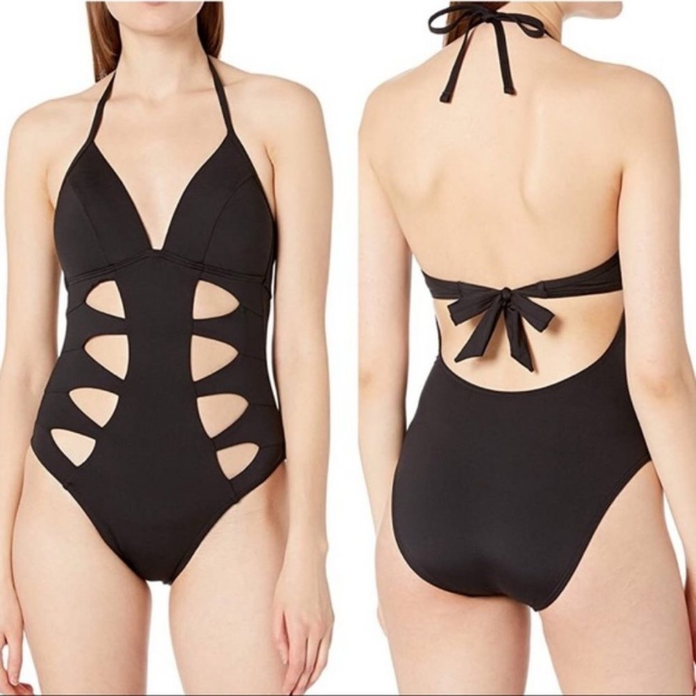 Kenneth Cole | Tummy Toner Cutout Swimsuit | M